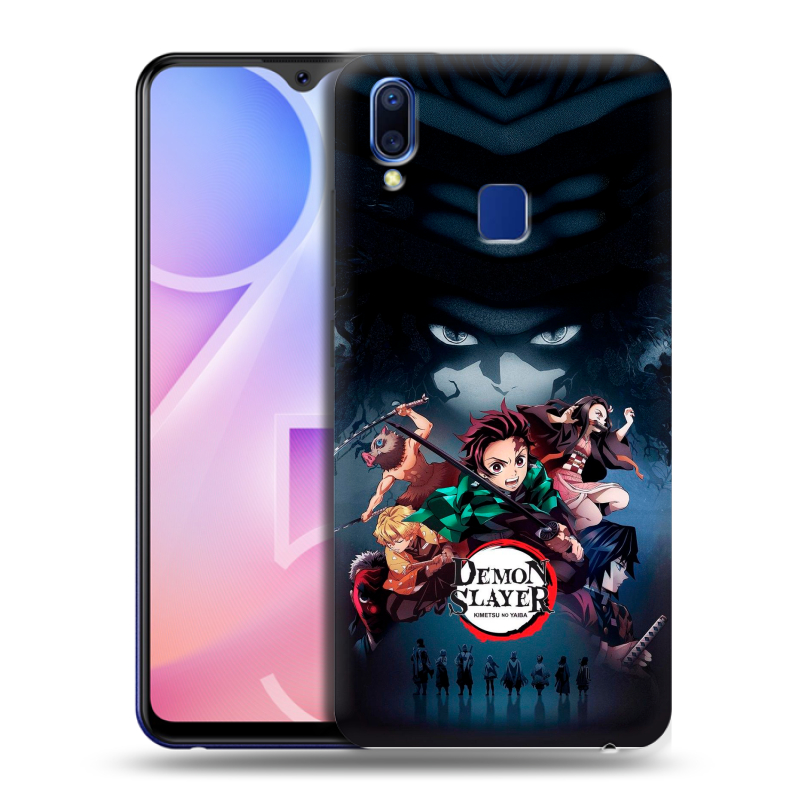 Пластиковый чехол на Vivo Y95 с принтом Demon Slayer Клинок рассекающий демонов Пластиковый чехол на Vivo Y95 с принтом Demon Slayer Клинок рассекающий демонов