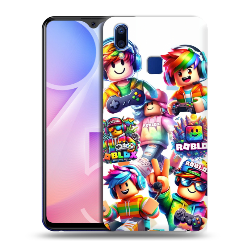 Пластиковый чехол на Vivo Y95 с принтом Roblox Роблокс Пластиковый чехол на Vivo Y95 с принтом Roblox Роблокс