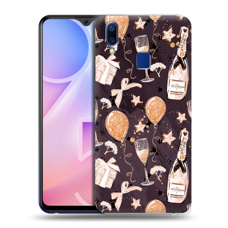 Пластиковый чехол на Vivo Y95 с принтом Новый год Пластиковый чехол на Vivo Y95 с принтом Новый год