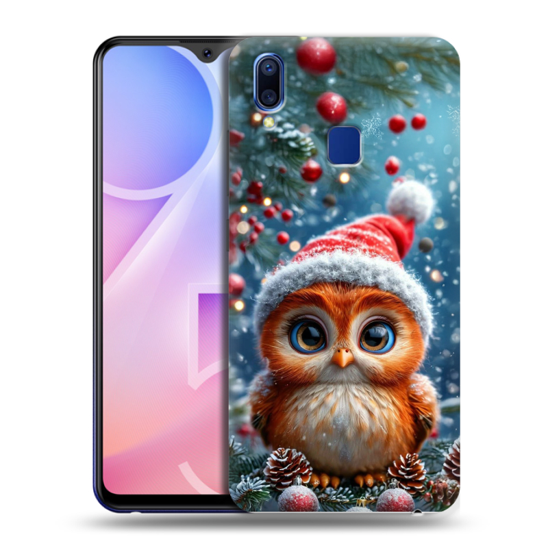 Пластиковый чехол на Vivo Y95 с принтом Новый год Пластиковый чехол на Vivo Y95 с принтом Новый год