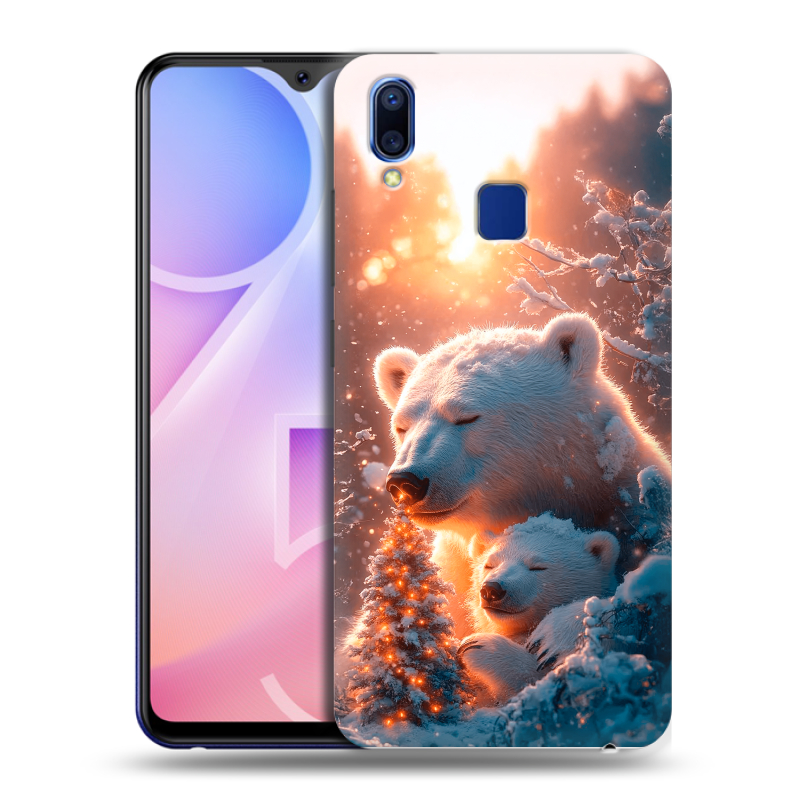 Пластиковый чехол на Vivo Y95 с принтом Новый год Пластиковый чехол на Vivo Y95 с принтом Новый год