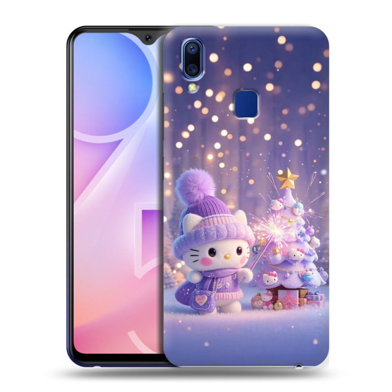 Пластиковый чехол на Vivo Y95 с принтом Новый год Пластиковый чехол на Vivo Y95 с принтом Новый год