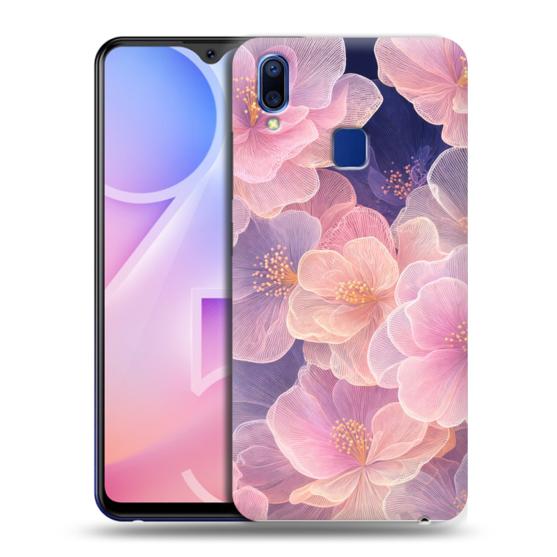 Пластиковый чехол на Vivo Y95 с принтом женский Пластиковый чехол на Vivo Y95 с принтом женский