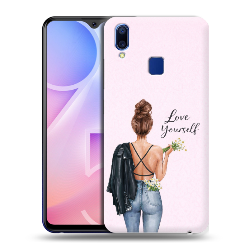 Пластиковый чехол на Vivo Y95 с принтом женский Пластиковый чехол на Vivo Y95 с принтом женский