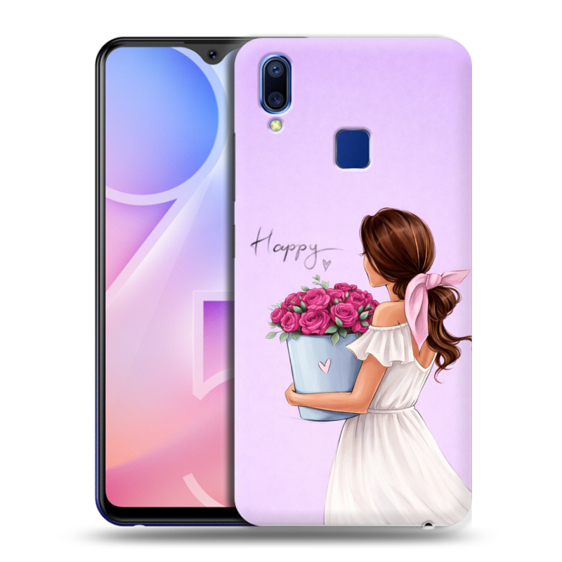 Пластиковый чехол на Vivo Y95 с принтом женский Пластиковый чехол на Vivo Y95 с принтом женский