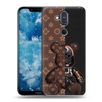 Пластиковый чехол на Nokia 8.1 с принтом Луи робот Пластиковый чехол на Nokia 8.1 с принтом Луи робот