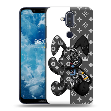 Пластиковый чехол на Nokia 8.1 с принтом Луи робот Пластиковый чехол на Nokia 8.1 с принтом Луи робот