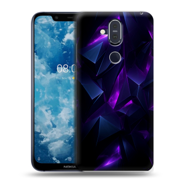 Пластиковый чехол на Nokia 8.1 с принтом Абстракиция Пластиковый чехол на Nokia 8.1 с принтом Абстракиция