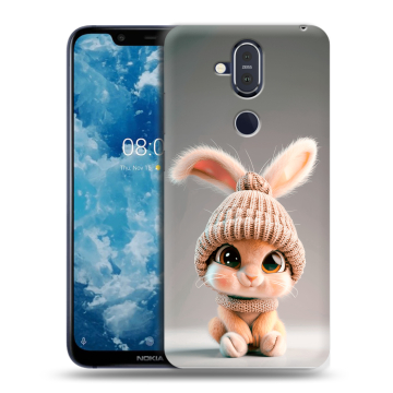 Пластиковый чехол на Nokia 8.1 с принтом Кролик
