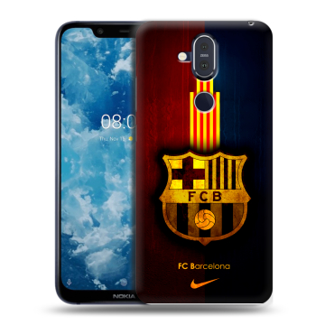 Пластиковый чехол на Nokia 8.1 с принтом Барселона Barcelona Пластиковый чехол на Nokia 8.1 с принтом Барселона Barcelona