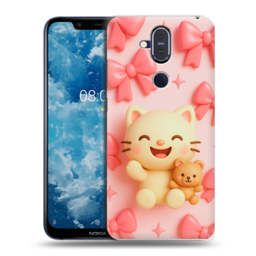 Пластиковый чехол на Nokia 8.1 с принтом для девочек Пластиковый чехол на Nokia 8.1 с принтом для девочек
