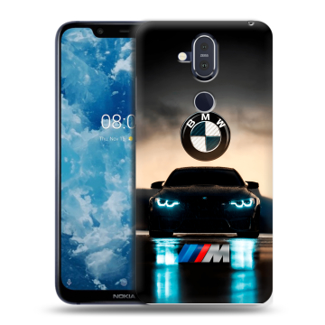 Пластиковый чехол на Nokia 8.1 с принтом БМВ BMW