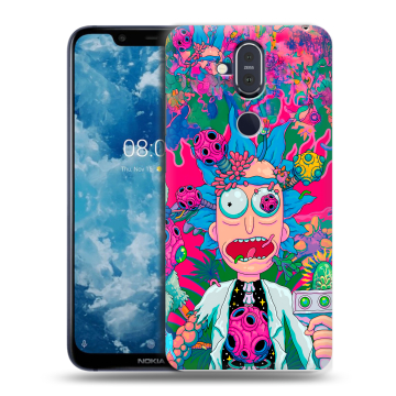 Пластиковый чехол на Nokia 8.1 с принтом Рик и Морти Rick Morty Пластиковый чехол на Nokia 8.1 с принтом Рик и Морти Rick Morty