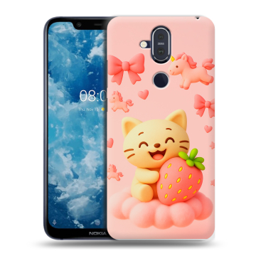 Пластиковый чехол на Nokia 8.1 с принтом для девочек Пластиковый чехол на Nokia 8.1 с принтом для девочек