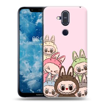Пластиковый чехол на Nokia 8.1 с принтом Лабубу