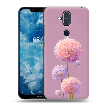 Пластиковый чехол на Nokia 8.1 с принтом Цветы