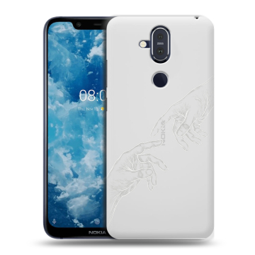 Пластиковый чехол на Nokia 8.1 с принтом Сотворение мира
