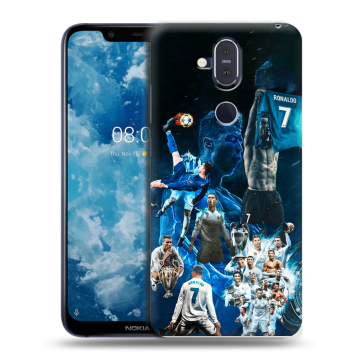 Пластиковый чехол на Nokia 8.1 с принтом Реал Роналдо