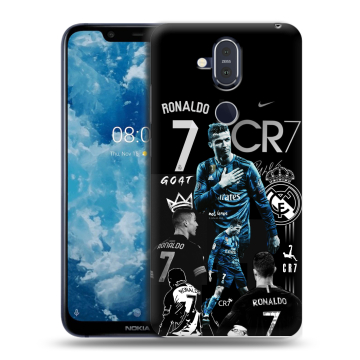 Пластиковый чехол на Nokia 8.1 с принтом Реал Роналдо Пластиковый чехол на Nokia 8.1 с принтом Реал Роналдо