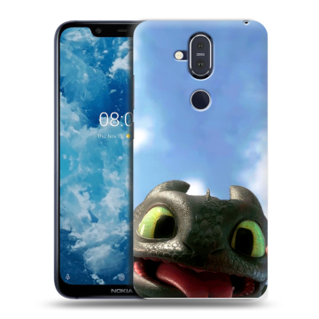 Пластиковый чехол на Nokia 8.1 с принтом Как приручить дракона Пластиковый чехол на Nokia 8.1 с принтом Как приручить дракона