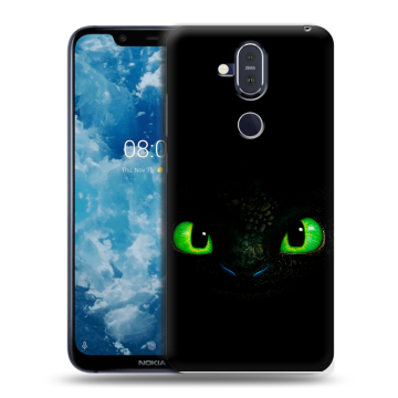 Пластиковый чехол на Nokia 8.1 с принтом Как приручить дракона Пластиковый чехол на Nokia 8.1 с принтом Как приручить дракона