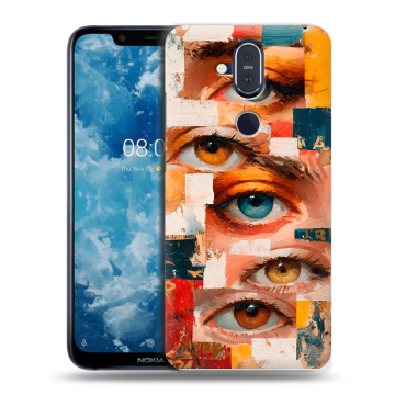 Пластиковый чехол на Nokia 8.1 с принтом Модный принт