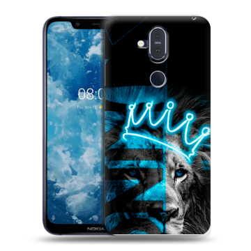 Пластиковый чехол на Nokia 8.1 с принтом Король лев
