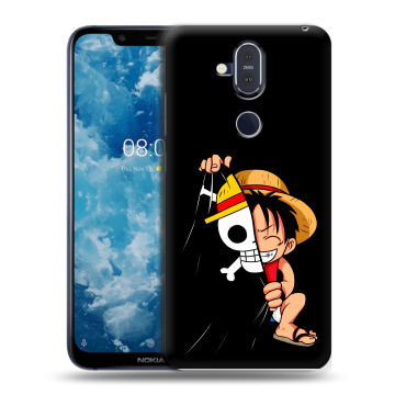 Пластиковый чехол на Nokia 8.1 с принтом One Piece Ван Пис