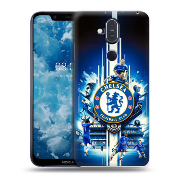 Пластиковый чехол на Nokia 8.1 с принтом Chelsea Челси