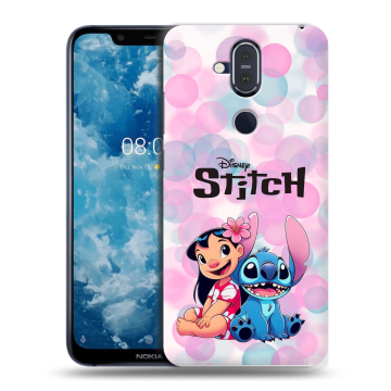 Пластиковый чехол на Nokia 8.1 с принтом Лило и Стич Пластиковый чехол на Nokia 8.1 с принтом Лило и Стич
