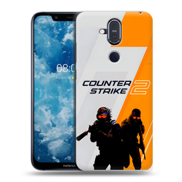 Пластиковый чехол на Nokia 8.1 с принтом Counter Strike Пластиковый чехол на Nokia 8.1 с принтом Counter Strike