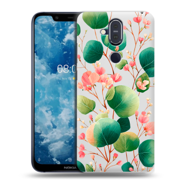 Пластиковый чехол на Nokia 8.1 с принтом женский