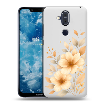 Пластиковый чехол на Nokia 8.1 с принтом для девушки