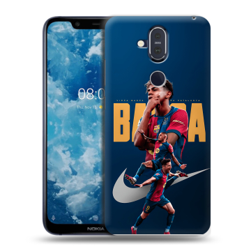 Пластиковый чехол на Nokia 8.1 с принтом Барселона Barca Yamal Пластиковый чехол на Nokia 8.1 с принтом Барселона Barca Yamal