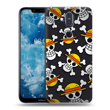 Пластиковый чехол на Nokia 8.1 с принтом One Piece Ван Пис