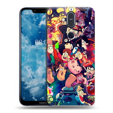 Пластиковый чехол на Nokia 8.1 с принтом Gravity Falls Гравити Фолз Пластиковый чехол на Nokia 8.1 с принтом Gravity Falls Гравити Фолз