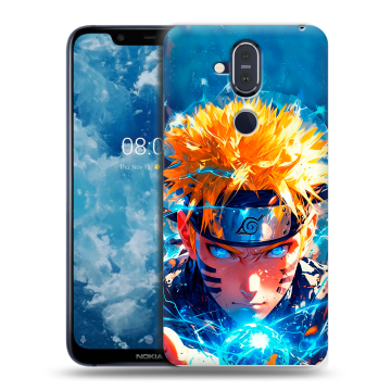Пластиковый чехол на Nokia 8.1 с принтом Аниме Наруто Naruto