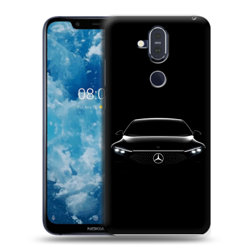 Пластиковый чехол на Nokia 8.1 с принтом Mercedes Мерседес Пластиковый чехол на Nokia 8.1 с принтом Mercedes Мерседес