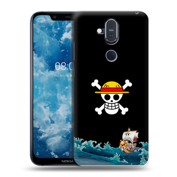 Пластиковый чехол на Nokia 8.1 с принтом One Piece Ван Пис Пластиковый чехол на Nokia 8.1 с принтом One Piece Ван Пис