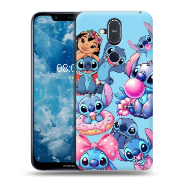 Пластиковый чехол на Nokia 8.1 с принтом Лило и Стич Пластиковый чехол на Nokia 8.1 с принтом Лило и Стич