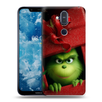 Пластиковый чехол на Nokia 8.1 с принтом Новый год