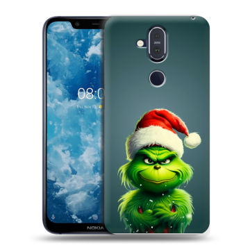 Пластиковый чехол на Nokia 8.1 с принтом Новый год