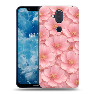 Пластиковый чехол на Nokia 8.1 с принтом женский