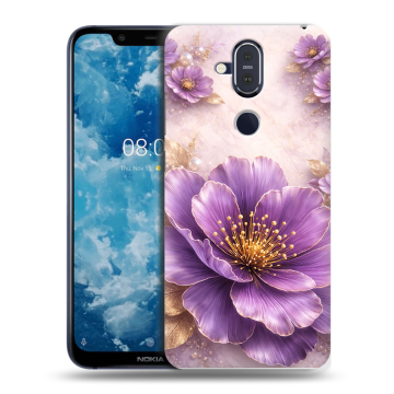 Пластиковый чехол на Nokia 8.1 с принтом женский Пластиковый чехол на Nokia 8.1 с принтом женский