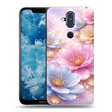 Пластиковый чехол на Nokia 8.1 с принтом женский Пластиковый чехол на Nokia 8.1 с принтом женский