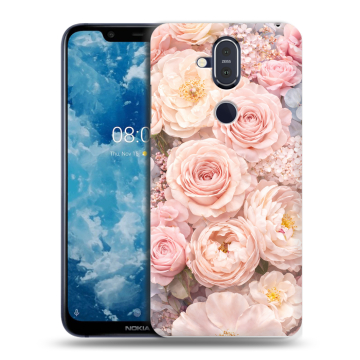 Пластиковый чехол на Nokia 8.1 с принтом женский Пластиковый чехол на Nokia 8.1 с принтом женский