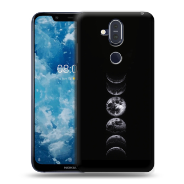 Пластиковый чехол на Nokia 8.1 с принтом женский