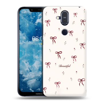 Пластиковый чехол на Nokia 8.1 с принтом для девочек