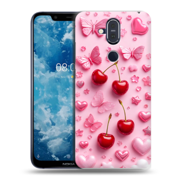 Пластиковый чехол на Nokia 8.1 с принтом для девочек Пластиковый чехол на Nokia 8.1 с принтом для девочек