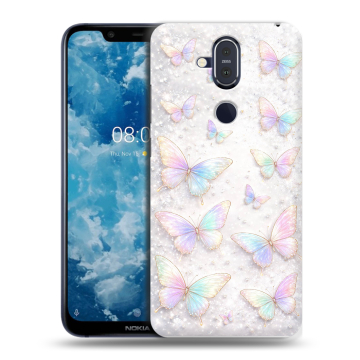 Пластиковый чехол на Nokia 8.1 с принтом женский Пластиковый чехол на Nokia 8.1 с принтом женский